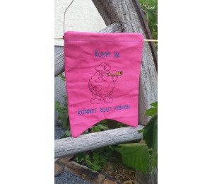 Stickdatei ITH - Seebär Gnom Wimpel "Kumm in"